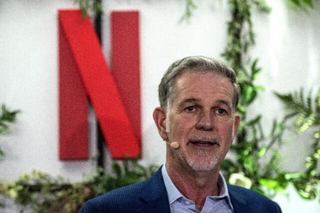 Netflix announced that Reed Hastings -- seen here in January 2020 -- has stepped down as c