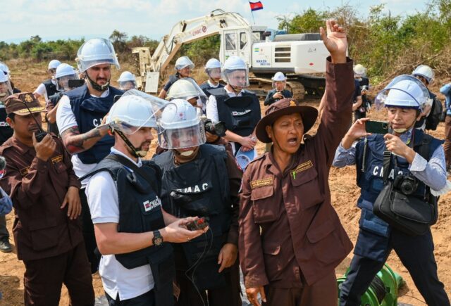 The group of 15 Ukrainians is in the country for a week of special training on how to use