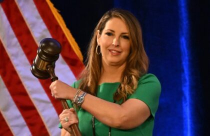 Ronna McDaniel faces a challenge for her job as chair of the Republican National Committee, in a fight that is being seen as a proxy battle between Donald Trump and Ron DeSantis