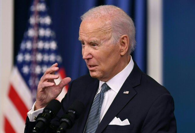 US President Joe Biden speaks about classified documents in Washington, DC, on January 12,