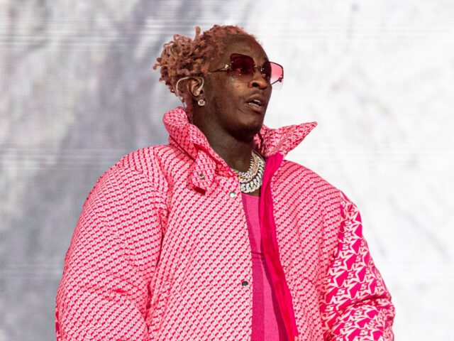 Young Thug performs at the Lollapalooza Music Festival in Chicago on Aug. 1, 2021. The rap