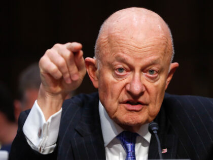 FILE - In this May 8, 2017, file photo, former National Intelligence Director James Clapper testifies on Capitol Hill in Washington, before the Senate Judiciary subcommittee on Crime and Terrorism hearing: "Russian Interference in the 2016 United States Election." (AP Photo/Pablo Martinez Monsivais, File)