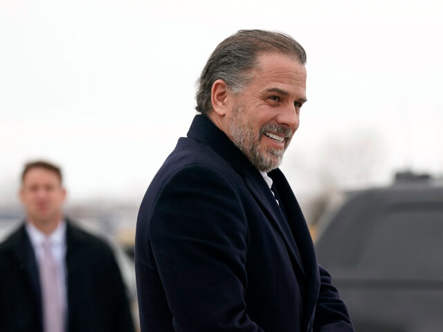 Hunter Biden, son of President Joe Biden, boards Air Force One with the president, Saturday, Feb. 4, 2023, at Hancock Field Air National Guard Base in Syracuse, N.Y. Biden is traveling to Camp David in Maryland after visiting with family members following the passing of Michael Hunter, the brother of …
