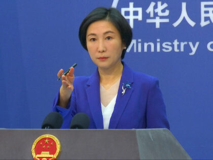 FILE - Chinese Foreign Ministry spokesperson Mao Ning gestures during a press conference at the Ministry of Foreign Affairs in Beijing, Thursday, Oct 13, 2022. China said Tuesday, Feb. 7, 2023, it will “resolutely safeguard its legitimate rights and interests” over the shooting down of a suspected Chinese spy balloon …