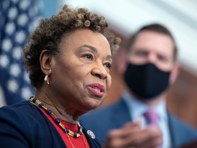 debt - FILE - Rep. Barbara Lee, D-Calif speaks at a news conference at the Capitol in Washington, Wednesday, Feb. 23, 2022. Lee filed paperwork Wednesday, Feb. 15, to enter the race for the seat held by long-serving Sen. Dianne Feinstein, adding another Democrat and a nationally recognized Black woman to a growing field that already includes two other members of Congress. (AP Photo/J. Scott Applewhite, File)