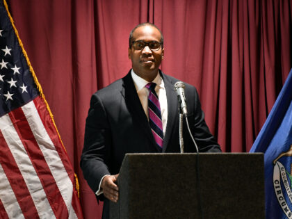 Rep. John James, R-Mich, addresses the audience after being sworn into office, Friday, Feb. 24, 2023, in Warren, Mich. James is opting against a campaign for the Senate seat being vacated by Democrat Debbie Stabenow in 2024. James filed paperwork Friday to run for reelection to his Detroit-area House seat. …