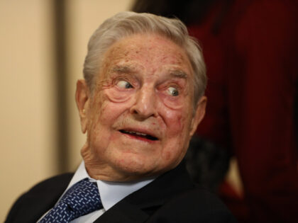 George Soros, billionaire and founder of Soros Fund Management LLC, on day three of the Wo