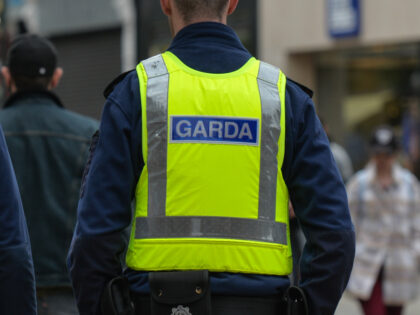 Two Garda officers seen in a busy Grafton Street in Dublin city center. The next stage of