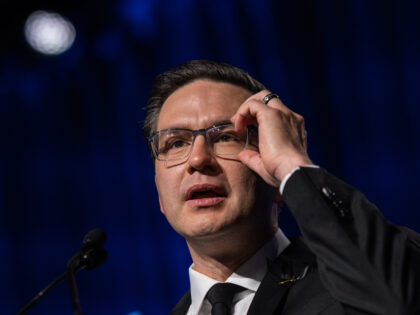 Pierre Poilievre, newly-elected leader of Canada's Conservative Party, speaks to the crowd after winning the leadership race during a Conservative Party of Canada leadership event at the Shaw Centre in Ottawa, Ontario, Canada, on Saturday, Sept. 10, 2022. Canadas opposition Conservatives elected 43-year-old firebrand Pierre Poilievre as the main rival to Prime …