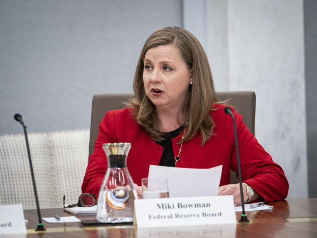 Michelle Bowman, governor of the US Federal Reserve, speaks during a Fed Listens event in