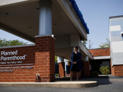 Dr. Colleen McNicholas, chief medical officer of reproductive health services of Planned Parenthood of the St. Louis Region and Southwest Missouri, stands outside the Planned Parenthood health center in Fairview Heights in June. "Over the past 100 days, I&apos;ve cared for people from across the country who traveled to southern …
