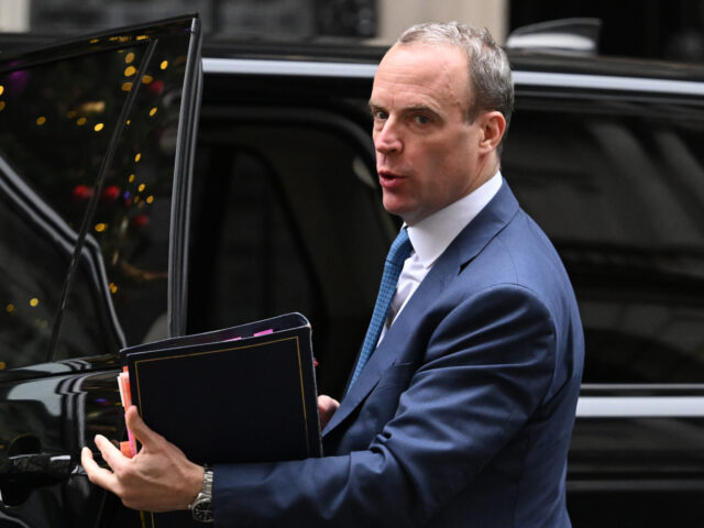 LONDON, ENGLAND - NOVEMBER 29: Dominic Raab, Deputy Prime Minister, arrives at 10 Downing