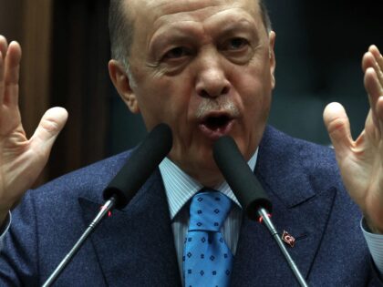 Turkish President and leader of the Justice and Development Party (AKP) Recep Tayyip Erdog