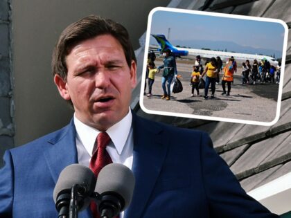 DAYTONA BEACH SHORES, FLORIDA, UNITED STATES - 2023/01/18: Florida Gov. Ron DeSantis speaks at a press conference to announce the award of $100 million for beach recovery following Hurricanes Ian and Nicole in Daytona Beach Shores in Florida. The funding will support beach projects within 16 coastal counties, with hard-hit …