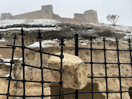 A view of damaged historical Gaziantep Castle after a 7.4 magnitude earthquake hit southern provinces of Turkiye, in Gaziantep, Turkiye on February 6, 2023. The 7.4 magnitude earthquake jolted Turkiye's southern province of Kahramanmaras early Monday, according to Turkiye's Disaster and Emergency Management Authority (AFAD). It was followed by a …