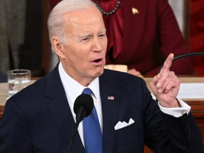 US President Joe Biden delivers the State of the Union address in the House Chamber of the US Capitol in Washington, DC, on February 7, 2023. (Photo by SAUL LOEB / AFP) (Photo by SAUL LOEB/AFP via Getty Images)
