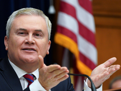 Chairman James Comer speaks during a hearing of the House Committee on Oversight and Accountability