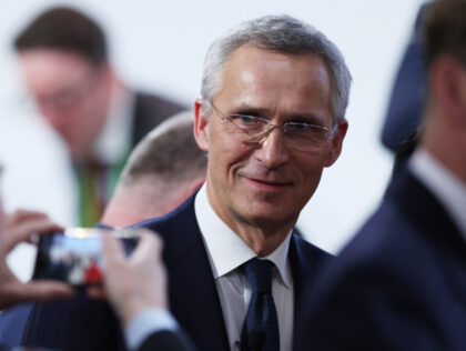MUNICH, GERMANY - FEBRUARY 18: NATO Secretary General Jens Stoltenberg talks to guests during the 2023 Munich Security Conference (MSC) on February 18, 2023 in Munich, Germany. The Munich Security Conference brings together defence leaders and stakeholders from around the world and is taking place February 17-19. Russia's ongoing war …