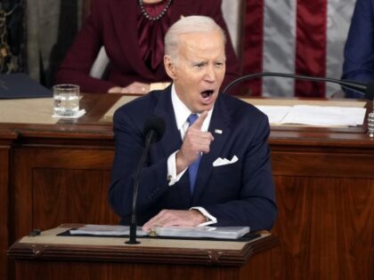 President Joe Biden delivers the State of the Union address to a joint session of Congress at the U.S. Capitol, Tuesday, Feb. 7, 2023, in Washington. Vice President Kamala Harris and House Speaker Kevin McCarthy of Calif., listen. (Patrick Semansky/AP)