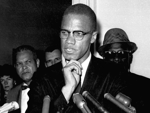 Malcolm X Nebraska Hall of Fame FILE - Malcolm X speaks to reporters in Washington on May