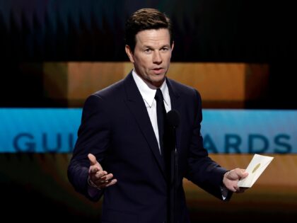 LOS ANGELES, CALIFORNIA - FEBRUARY 26: Mark Wahlberg speaks onstage during the 29th Annual Screen Actors Guild Awards at Fairmont Century Plaza on February 26, 2023 in Los Angeles, California. (Photo by Kevin Winter/Getty Images