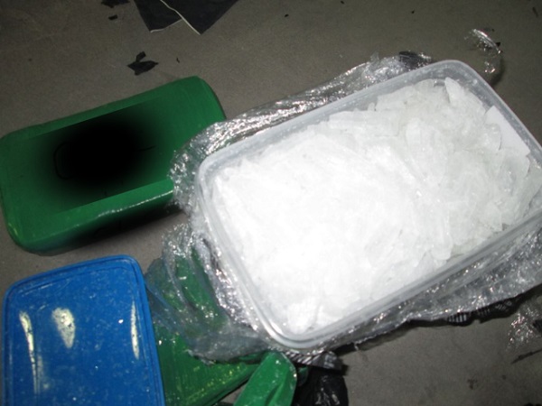 CBP officers in California find methamphetamine in a shipment of radishes. (Photo: U.S. Customs and Border Protection)