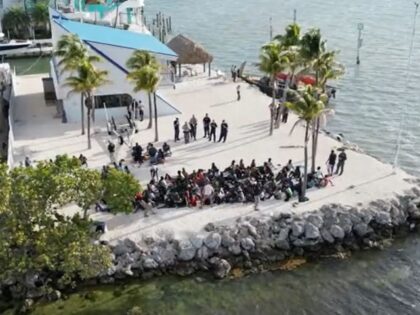 Miami Sector agents apprehended a large group of migrants who landed Tavernier, Florida. (