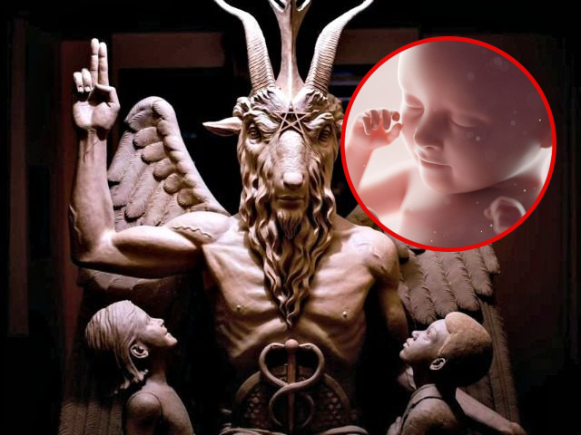The Satanic Temple_AP, Unborn Baby iStock_Getty Images