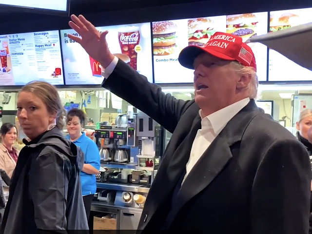 EAST PALESTINE, Ohio — Former President Donald Trump bought food for the police department, fire department, as well as everyone who was in an East Palestine McDonald’s on Wednesday after he delivered remarks at the town’s fire station nearby.