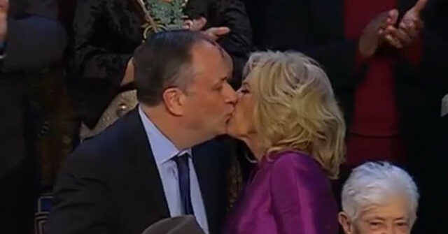 Jill Biden and Doug Emhoff Kiss Ahead of Biden State of the Union