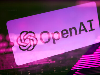 ChatGPT and OpenAI emblems are displayed on a mobile phone screen on February 21, 2023. (Beata Zawrzel/NurPhoto via Getty Images)