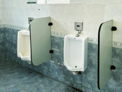Urinals in Bathroom