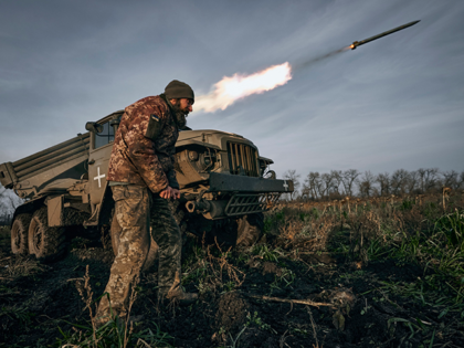 Ukrainian military's Grad multiple rocket launcher fires rockets at Russian positions in the frontline near Bakhmut, Donetsk region, Ukraine, Thursday, Nov. 24, 2022. War has been a catastrophe for Ukraine and a crisis for the globe. One year on, thousands of civilians are dead, and countless buildings have been destroyed. …