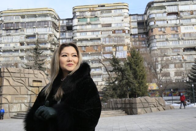 Klara Imangalieva lives on the ninth floor of a high-rise building in Kazakhstan's largest