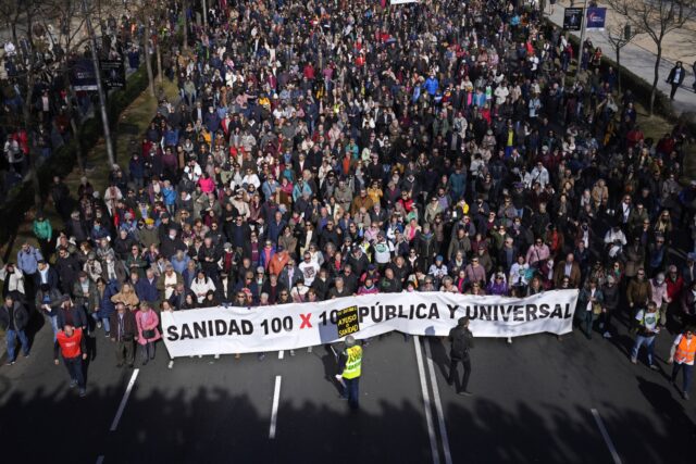 Spain Public Health Protest The Associated Press