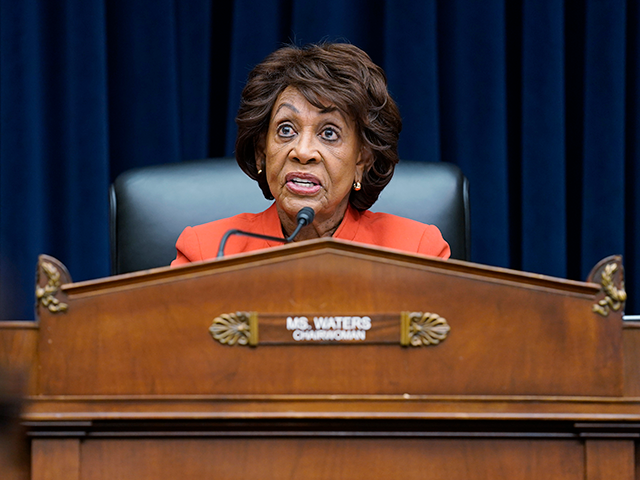 Committee Chairman Rep. Maxine Waters, D-Calif., speaks during a House Committee on Financ