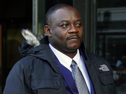 Former Haitian Mayor Jean Morose Viliena departs federal court, Monday, March 20, 2023, in Boston. Viliena, a lawful permanent resident of the U.S. who now lives in Malden, Mass., was sued by three Haitian citizens who say they or their relatives were persecuted by him and his political allies. (AP …