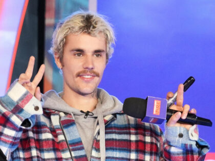 NEW YORK, NEW YORK - FEBRUARY 07: Justin Bieber appears onstage at MTV’s “Fresh Out Live” on February 07, 2020 in New York City. (Photo by Cindy Ord/Getty Images for MTV)