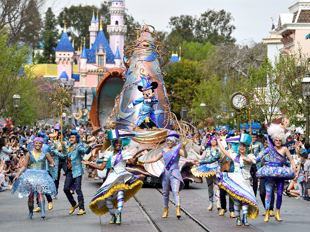 ANAHEIM, CA - FEBRUARY 27: The new Magic Happens Parade on Main Street U.S.A. inside Disne