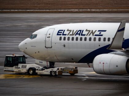 KIEV, UKRAINE - 2021/12/01: El Al Israel Airlines Boeing 737-858(WL) with registration 4X-
