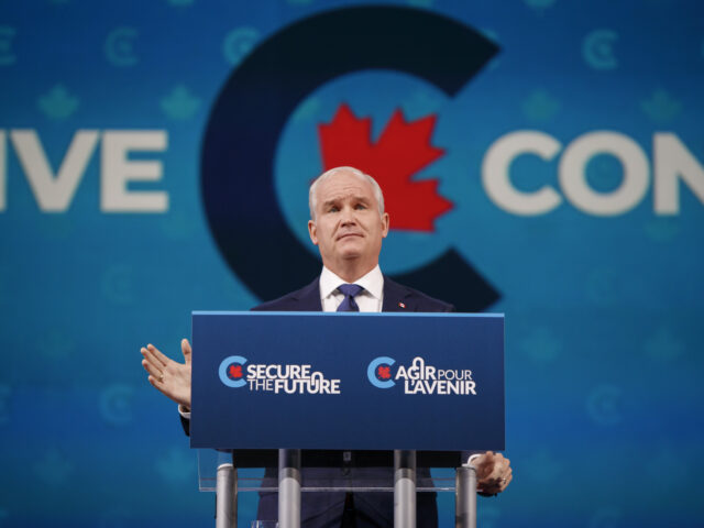Erin O'Toole, leader of Canada's Conservative Party, delivers a concession speec