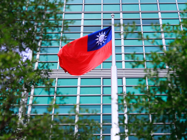 A Taiwan flag is seen outside Taipei 101, as Nicaragua cuts its diplomatic relations with Taiwan, turning to China, in Taipei, Taiwan, 10 December 2021. Taiwan has also terminated its ties with Nicaragua on the same day, while building better relations with European countries including Lithuania, Slovakia, Czech Republic, and …