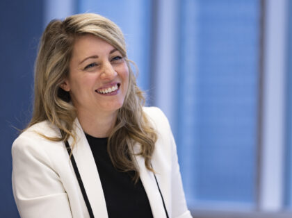 Melanie Joly, Canada's foreign minister, during an interview in Montreal, Quebec, Canada, on Friday, Nov. 25, 2022. Canada is boosting military spending and expanding trade ties in the Indo-Pacific region as part of a "generational" shift in foreign policy aimed at building stronger ties with Asian allies and countering China's …