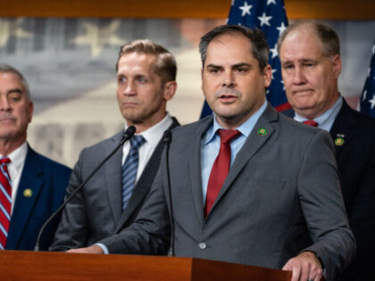 Representative Mike Garcia, a Republican from California, speaks during a news conference organized by House Republican veterans at the US Capitol in Washington, DC, US, on Wednesday, Jan. 4, 2023. House GOP leader Kevin McCarthy suffered yet another stunning blow at the hands of a group of Republican dissidents, who …