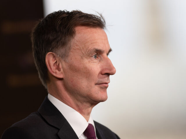 Jeremy Hunt, UK chancellor of the exchequer, during a Bloomberg Television interview in Lo