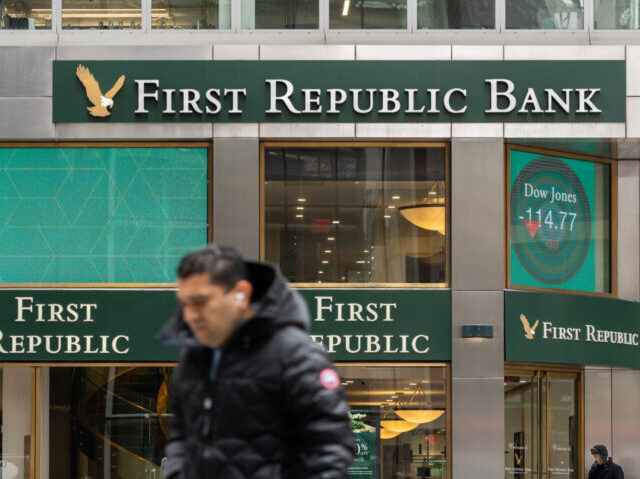 A First Republic Bank branch in New York, US, on Friday, March 10, 2023. First Republic Ba