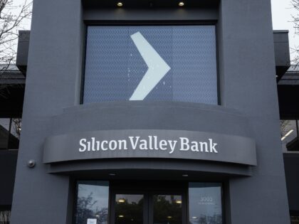 Silicon Valley Bank headquarters in Santa Clara, California, US, on Friday, March 10, 2023. Silicon Valley Bank became the biggest US bank failure in more than a decade, after its long-established customer base of tech startups grew worried and yanked deposits. Photographer: Philip Pacheco/Bloomberg via Getty Images