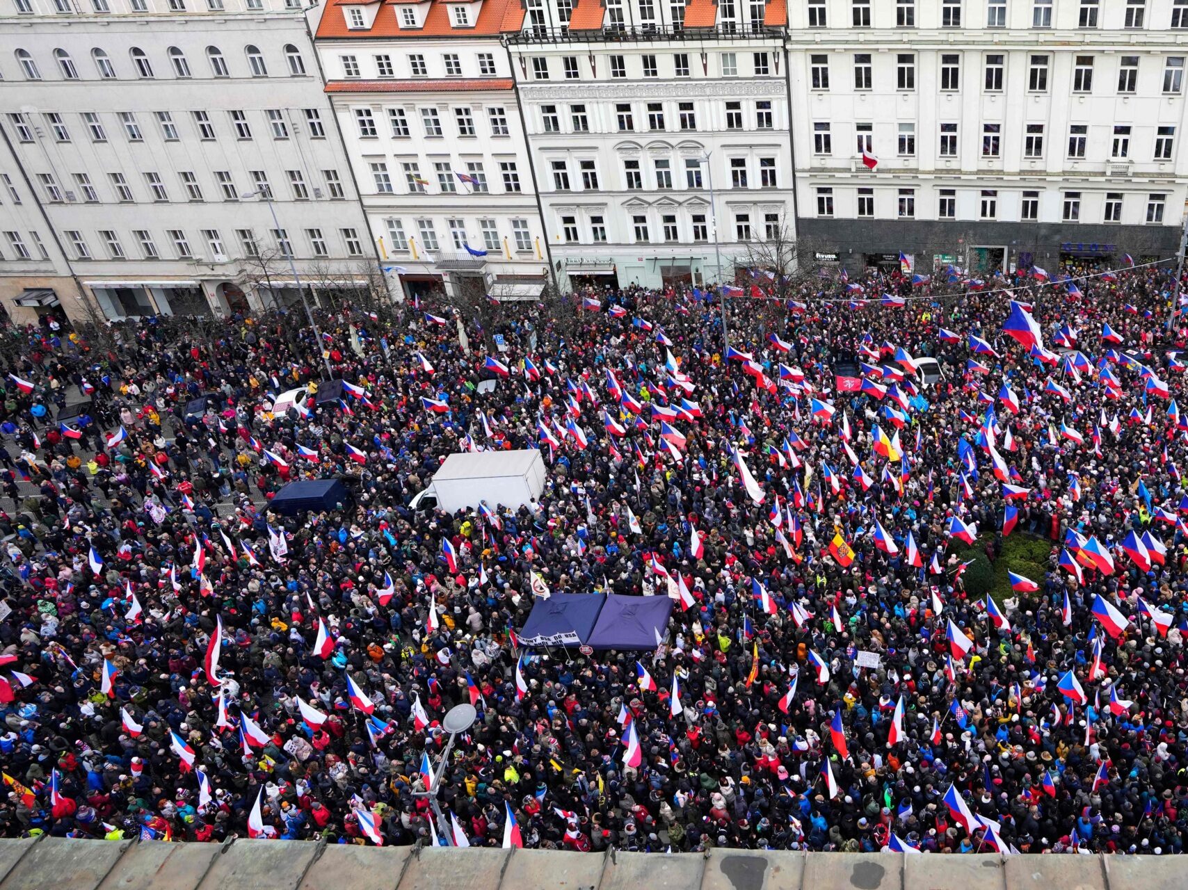 Thousands Rally Against Govt over Inflation, Russia Sanctions in Czechia - Vimarsana News