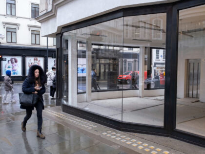 Empty retail space on Bond Street on 9th March 2023 in London, United Kingdom. Things have been difficult for small businesses over the past two years and especially now with the ongoing cost of living crisis and the increasing financial pressures on the cost of goods in which prices for …