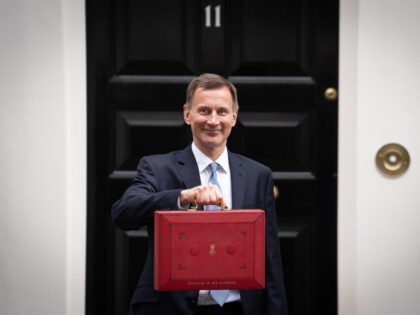 Chancellor of the Exchequer Jeremy Hunt leaves 11 Downing Street, London, with his ministerial box before delivering his Budget at the Houses of Parliament. Picture date: Wednesday March 15, 2023. See PA story POLITICS Budget. Photo credit should read: Stefan Rousseau/PA Wire (Photo by Stefan Rousseau/PA Images via Getty Images)